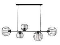 Lampy sufitowe - Sigma Madam lampa wisząca 5-punktowa czarna 32372 - miniaturka - grafika 1
