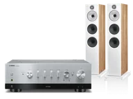 Zestawy stereo - Yamaha R-N1000A (srebrny) + 603 S3 (dąb) - miniaturka - grafika 1