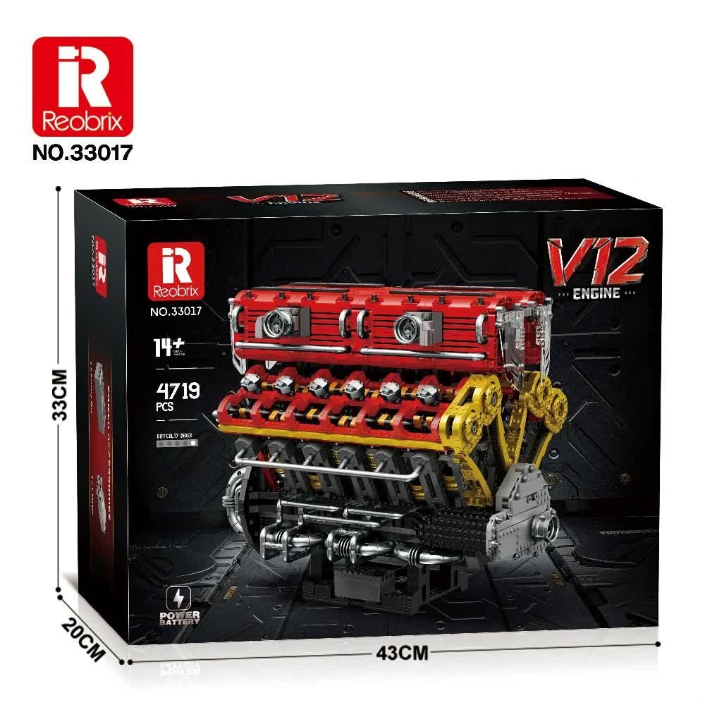 33017 V12 Engine (4719pcs)
