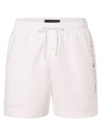 Spodenki męskie - Tommy Hilfiger Męskie spodenki kąpielowe Mężczyźni biały jednolity, XL - miniaturka - grafika 1