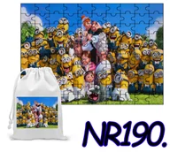 Puzzle - PUZZLE 110 EL. UKŁADANKA PREZENT MINIONKI BAJKI + WORECZEK Z NADRUKIEM - miniaturka - grafika 1