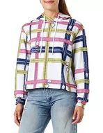 Bluzy damskie - Love Moschino Damska bluza z kapturem o regularnym kroju, biała, 38, biały - miniaturka - grafika 1
