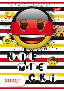 St. Majewski Zeszyt A5 Emoji Niemiecki w kratkę 60 kartek 10 sztuk - Zeszyty szkolne - miniaturka - grafika 1