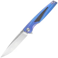 Noże - Nóż składany RikeKnife 803CH Blue Titanium / Carbon Fiber, Satin M390 by Richard Wu (RK803CH-B) - miniaturka - grafika 1