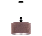 Lampy sufitowe - Duolla - Żyrandol na lince LYON 1xE27/15W/230V śr. 40 cm brązowy - miniaturka - grafika 1