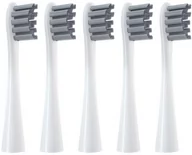 Końcówki do szczoteczek elektrycznych - 5x Końcówka do szczoteczek Oclean X PRO Z1 F1 ONE AIR 2 szara - miniaturka - grafika 1