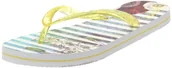 Klapki i japonki damskie - Desigual Stripped, japonki damskie, żółty - Żółty jaune - 41 EU - miniaturka - grafika 1