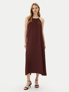 ViCOLO Sukienka letnia Abito TD0757 Brązowy Regular Fit - Sukienki - miniaturka - grafika 1