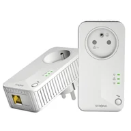 Powerline communications - Strong POWERL600DUOFR Karta sieciowa do PowerLine 600 Mbit/s Przewodowa sieć LAN Biały 2 szt. - miniaturka - grafika 1