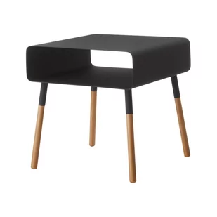 Czarny stolik YAMAZAKI Plain, wys. 35 cm - Ławy i stoliki kawowe - miniaturka - grafika 1