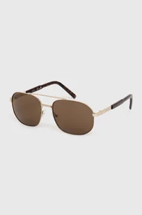 Guess okulary przeciwsłoneczne męskie kolor złoty GF0250 32E - Okulary przeciwsłoneczne - miniaturka - grafika 1