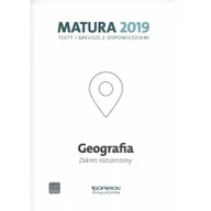 Materiały pomocnicze dla uczniów - Plandowska Dorota, Siembida Jolanta, Zaniewicz Zbigniew Geografia Matura 2019 Testy i arkusze Zakres rozszerzony - miniaturka - grafika 1