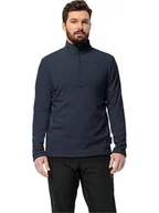 Odzież trekkingowa męska - Jack Wolfskin Bluza polarowa "Taununs" w kolorze granatowym - miniaturka - grafika 1