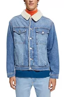 Kurtki męskie - ESPRIT Męska kurtka 102EE2G322, 903/BLUE Light WASH, S - miniaturka - grafika 1