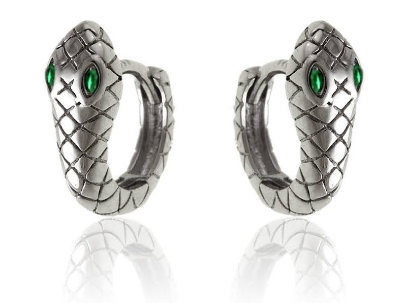 Kolczyki Srebrne Kółeczka Wąż Węże K3152 - 2,1G.