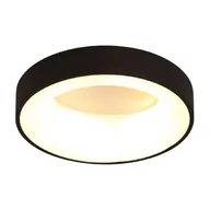 Lampy sufitowe - Abigali Plafon LAMPA sufitowa MODERN MD1150-40-CY Abigali metalowa OPRAWA okrągła LED 20W 3000K 5000K z pilotem czarna MD1150-40-CY - miniaturka - grafika 1