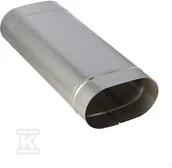 Kominy i akcesoria - Rura kominowa 120/220, L=500 owal do kotłów na paliwa stałe - miniaturka - grafika 1