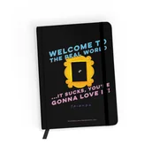 Notesy i bloczki - Notes w linię Friends 006 Friends Czarny - miniaturka - grafika 1