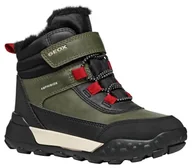 Botki damskie - Geox J TREKKYUP BOY B ABX Botki, DK zielony/czarny, 34, Dk Zielony Czarny, 1 UK - miniaturka - grafika 1