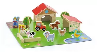 VIGA Drewniana Farma ze zwierzątkami 3D 50540 - Samochody i pojazdy dla dzieci - miniaturka - grafika 1