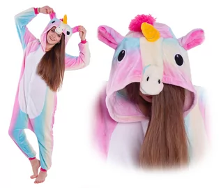 Piżamy chłopięce - Jednorożec Piżama Dzieci Kigurumi Onesie 122 - grafika 1