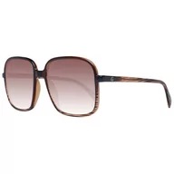 Okulary przeciwsłoneczne - Guess GF6146 5745F, Okulary damskie, Brązowy, (Jasnobrązowy Błyszczący), Brązowy, (Jasny Brązowy Polerowany) - miniaturka - grafika 1