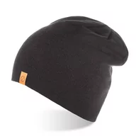 Czapki męskie - Zimowa czapka beanie brodrene cz4 czarna - miniaturka - grafika 1