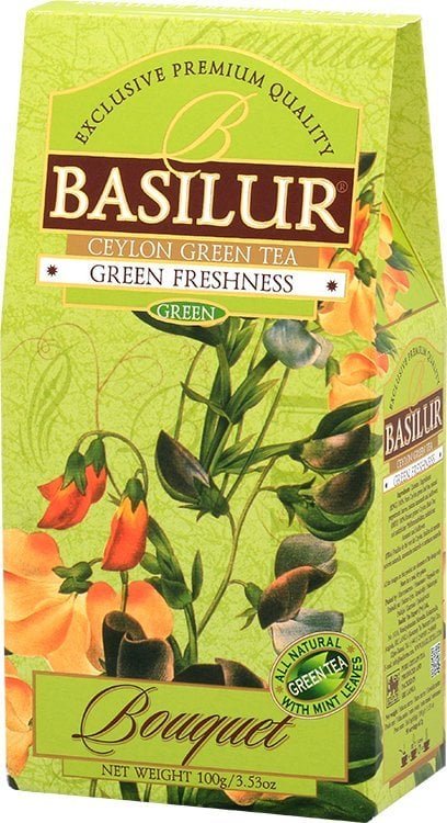 Basilur Herbata zielona liść Basilur Green Freshness 100g