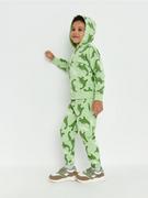 Spodnie i spodenki dla chłopców - Sinsay - Spodnie dresowe jogger - zielony - miniaturka - grafika 1