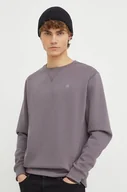 Bluzy męskie - G-Star Raw bluza męska kolor szary gładka - miniaturka - grafika 1