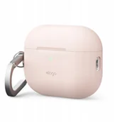 Akcesoria do smartwatchy - Elago AirPods Pro 3 Silicone Hang Case - etui z karabińczykiem do AirPods Pro 3 różowe - miniaturka - grafika 1