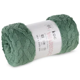 Koc 150 x 200 Design Mikrofibra Warkocz Mięta - Koce - miniaturka - grafika 6