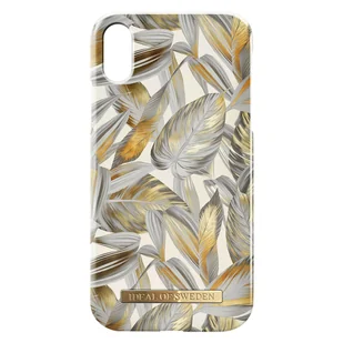 Ideal of Sweden Apple iPhone XR IDEAL Fashion Case - Platinum Leaves IDFCSS19-IXR-117 - Etui i futerały do telefonów - miniaturka - grafika 1