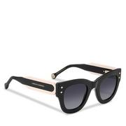 Okulary przeciwsłoneczne - Okulary przeciwsłoneczne Carolina Herrera 0222/S 207104 Black Pink 3H2 9O - miniaturka - grafika 1