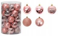 Bombki - ﻿Bombki Choinkowe Zestaw Komplet Dekoracje Różowe - miniaturka - grafika 1