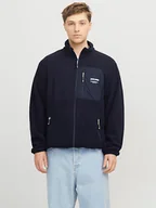 Odzież trekkingowa męska - Jack & Jones Kurtka polarowa w kolorze granatowym - miniaturka - grafika 1