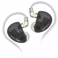 Słuchawki - KZ AS16 Pro - z mikrofonem - black - miniaturka - grafika 1