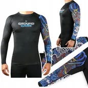 Kimona, stroje i obuwie - Rashguard męski z długim rękawem Ground Game Yokai 3.0 r. L - miniaturka - grafika 1