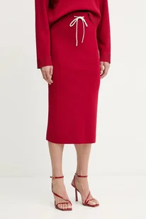 Patrizia Pepe spódnica kolor czerwony maxi ołówkowa 8G0468 K266 - Spódnice - miniaturka - grafika 1