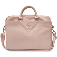 Torby na laptopy - Guess Triangle 4G Computer Bag - Torba na notebooka 15" / 16" (różowy) - miniaturka - grafika 1