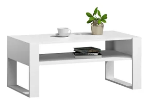 Biała Skandynawska Ława Kawowa Do Salonu S4-K57 - Ławy i stoliki kawowe Biała Skandynawska Ława Kawowa Do Salonu S4-K57 - Ławy i stoliki kawowe - miniaturka - grafika 1