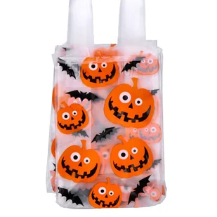 Torebki halloweenowe na cukierki w dynie 6 szt. - Balony i akcesoria - miniaturka - grafika 1
