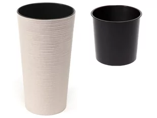 LAMELA Doniczka plastikowa 19 cm biała LILIA DŁUTO - Donice - miniaturka - grafika 1