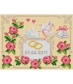 Pasmanteria - Ariadna, zestaw do haftu pamiątka ślubu - miniaturka - grafika 1