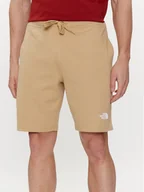 Spodenki męskie - The North Face Szorty sportowe Graphic NF0A3S4F Beżowy Regular Fit - miniaturka - grafika 1