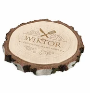 Gadżety dla niej i dla niego - Plaster drewna z grawerem dla kucharza na imieniny - miniaturka - grafika 1