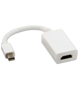Lindy Adapter AV miniDisplayPort na HDMI Biały 41014 - Adaptery i przejściówki - miniaturka - grafika 1