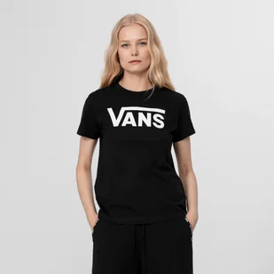 Damski t-shirt basic VANS FLYING V CREW TEE - czarny - Koszulki sportowe damskie - miniaturka - grafika 1