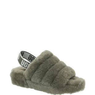 UGG Wełniane obuwie domowe Fluff Yeah Slide - Kapcie damskie - miniaturka - grafika 1