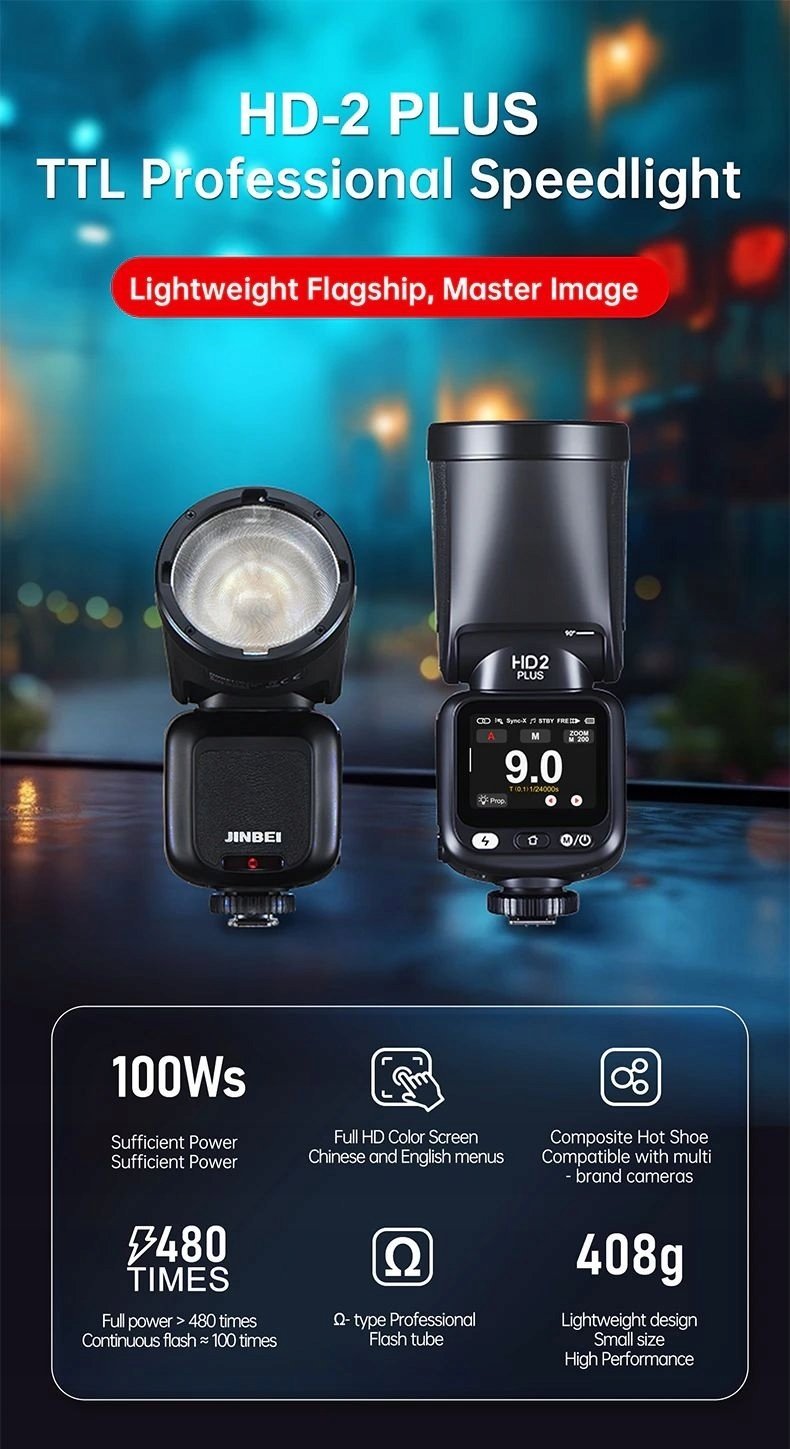 Lampa błyskowa Jinbei Lampa reporterska Jinbei HD-2 Plus ze stopką Sony
